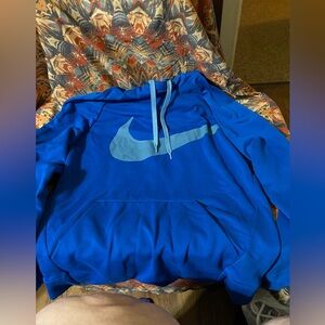 Nike Men's Blue Hoodie dry fit